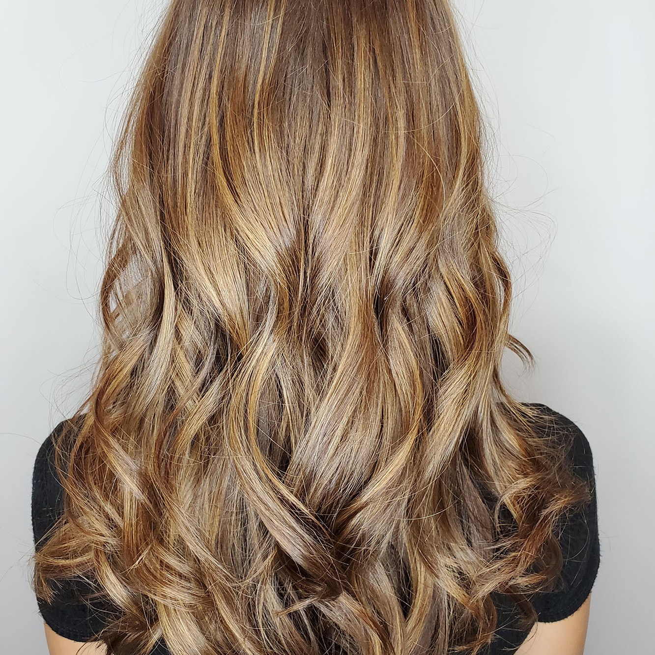 Full head balayage highlights